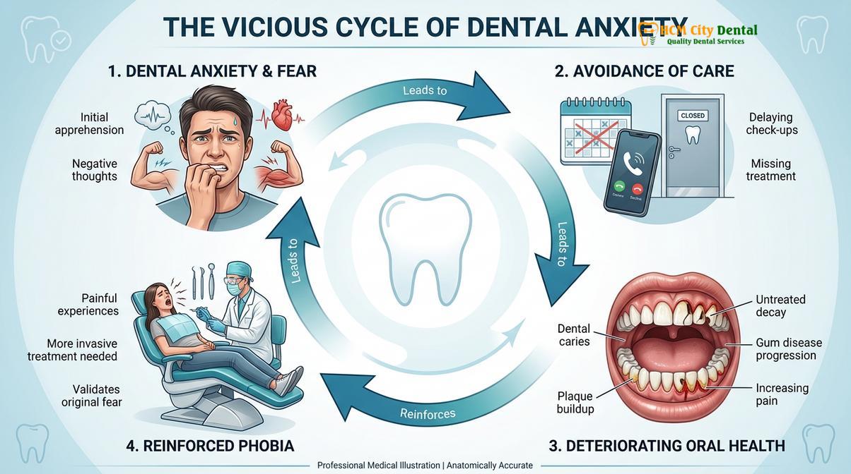 Visual description of dental anxiety symptoms