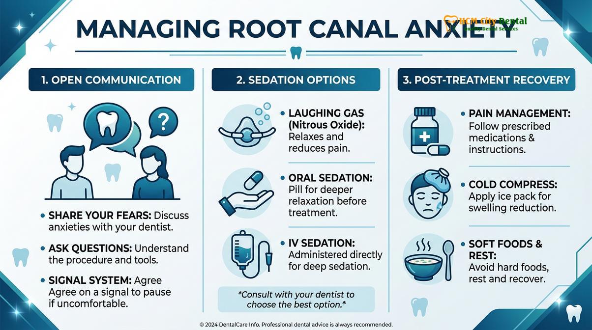 Summary diagram of Dental Anxiety Root Canal Saigon