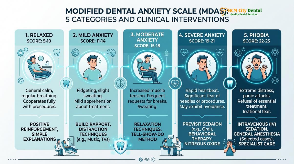 Visual illustration of dental anxiety scale