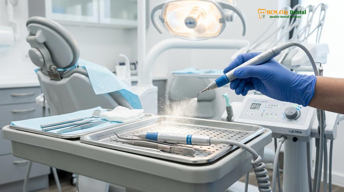 Clinical photography related to dental cleaning scaling expat package Ho Chi Minh City