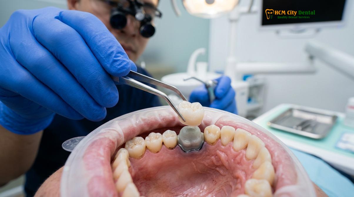 Visual description of Crown After Root Canal