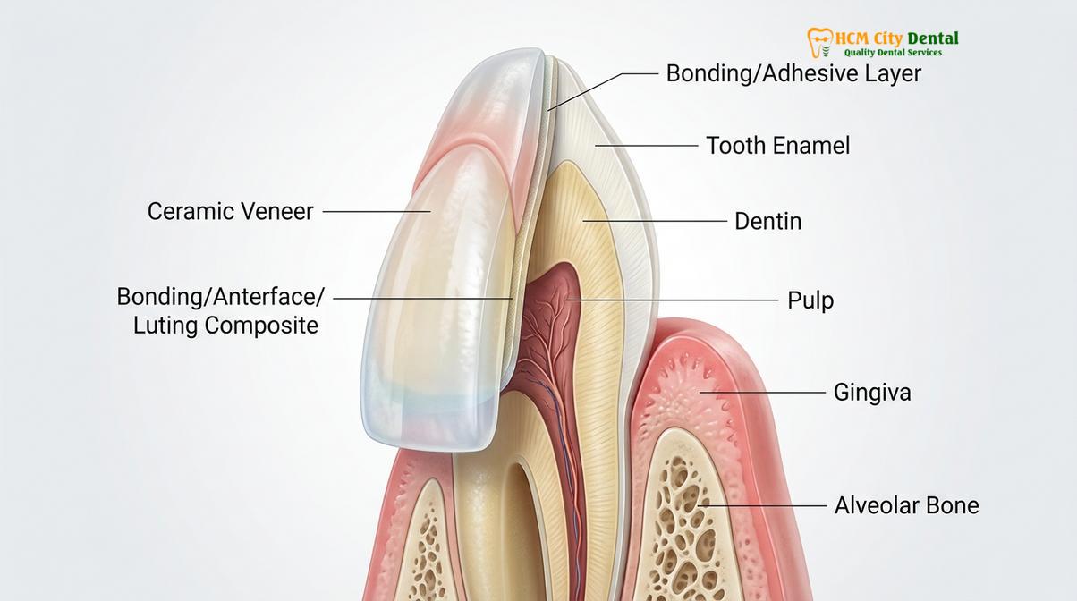 Clinical photography related to dental crown cap
