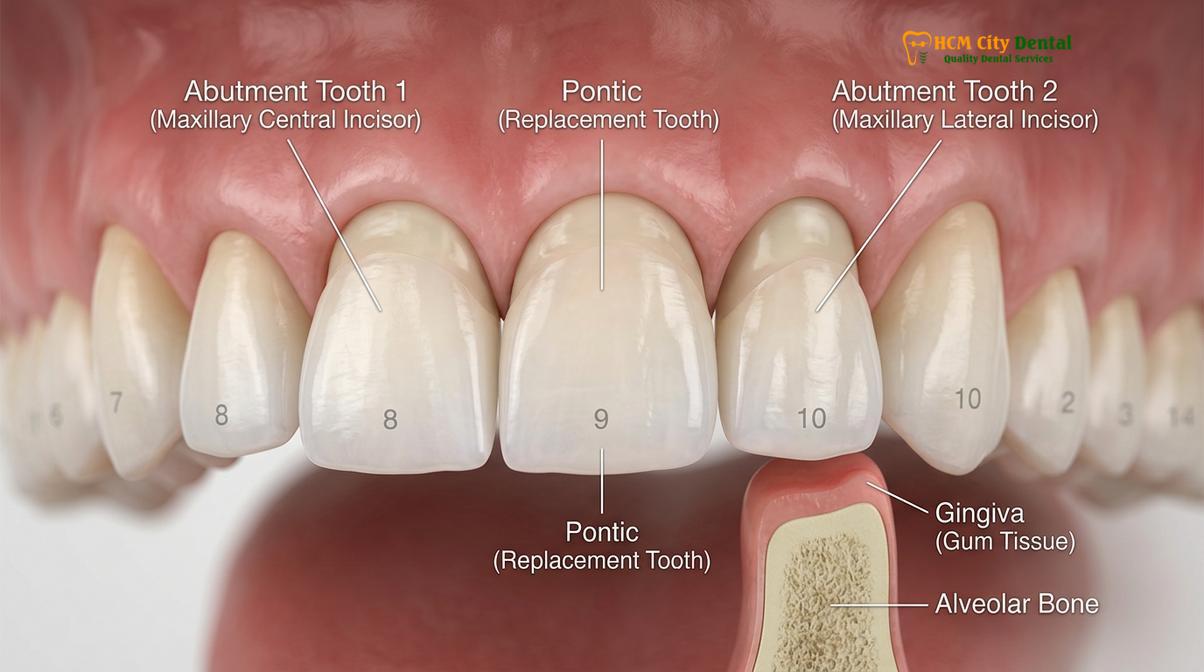 Visual description of dental crown warranty vietnam overseas