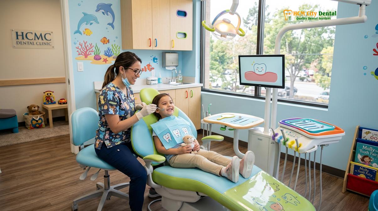 Visual description of dental emergency child vietnam