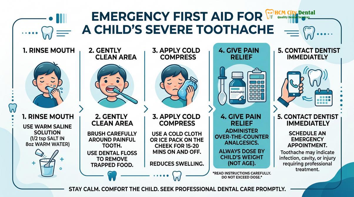 Summary diagram of dental emergency child vietnam