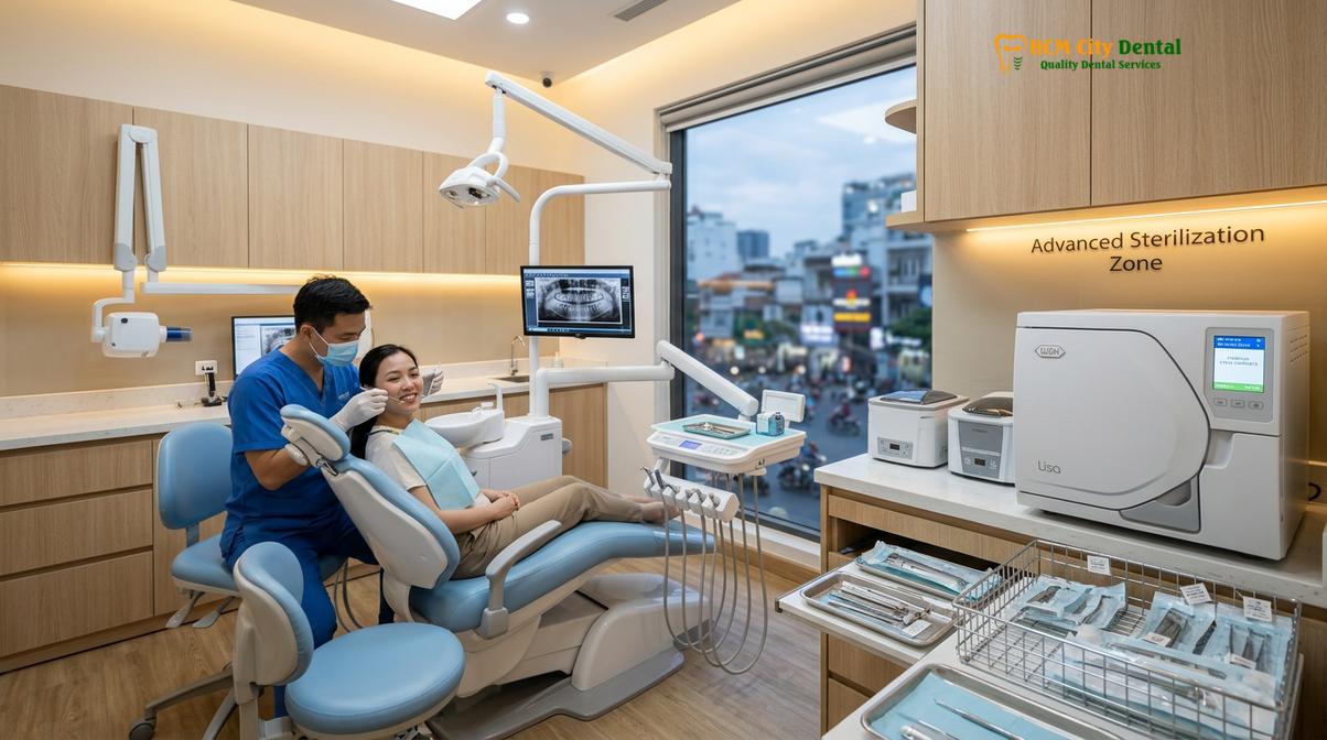 Visual illustration of Dental Filling Cost Vietnam vs UK Singapore