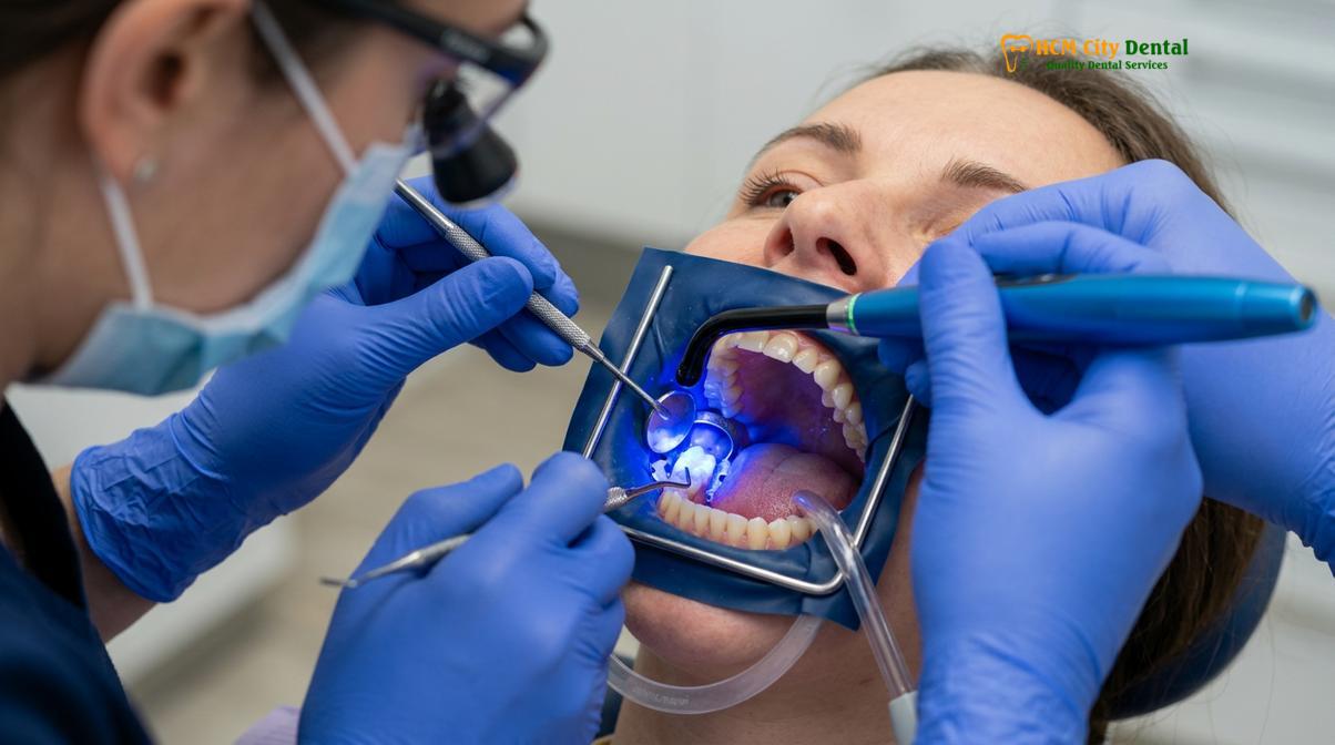Visual description of Dental Filling Cost Vietnam vs USA Australia