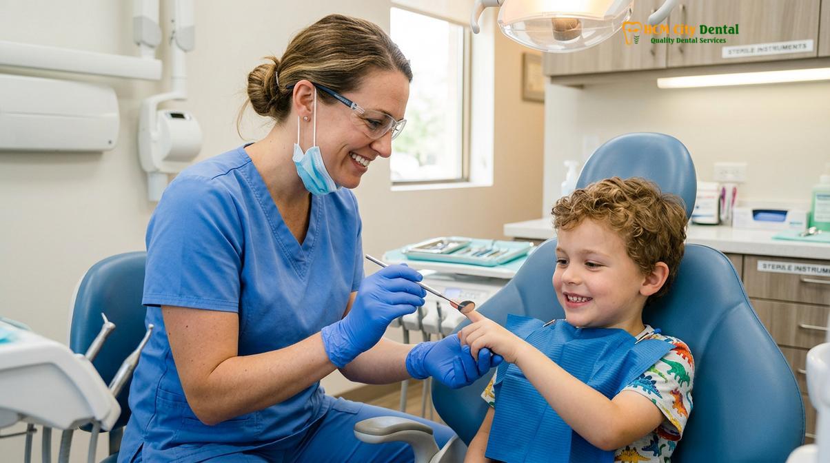 Visual description of composite vs glass ionomer fillings kids