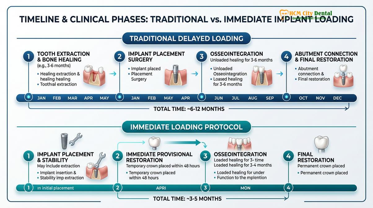 Summary diagram of dental implant cost Vietnam vs UK