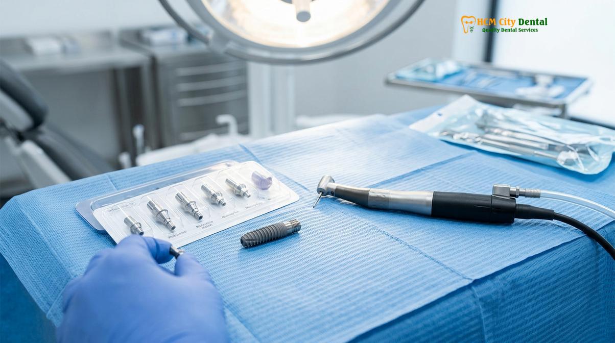 Clinical photography related to single tooth dental implant