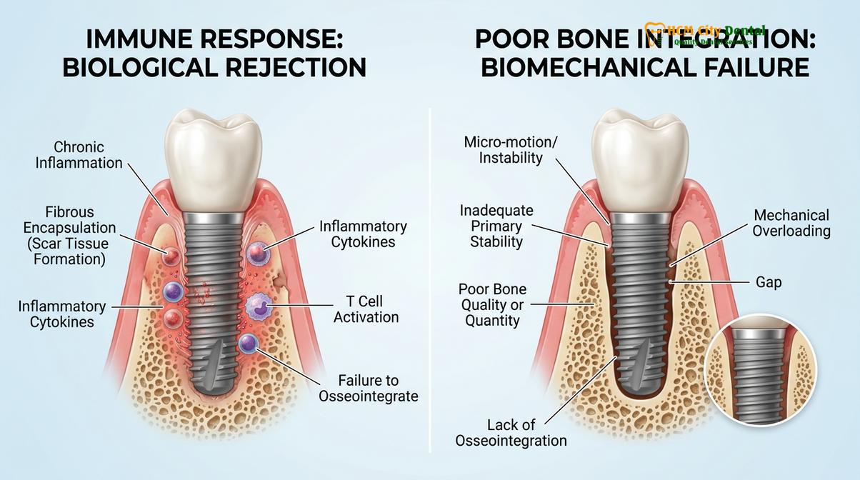 Visual description of dental implant allergy