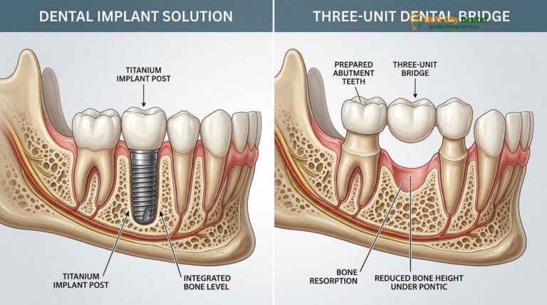 Dental Implant vs Bridge: Clinical Comparison | HCMC Dental