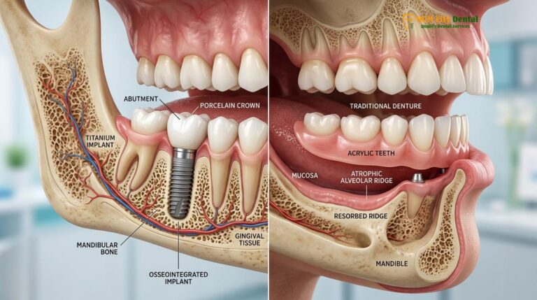 Dental Implants vs Dentures: Clinical Comparison | HCMC Dental