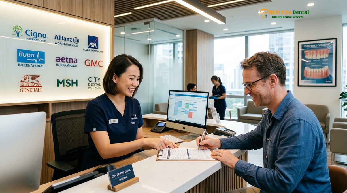 Clinical photography related to dental insurance direct billing cleanings vietnam