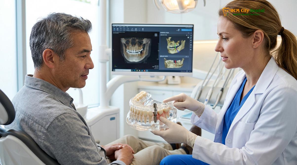 Visual description of dental insurance implants
