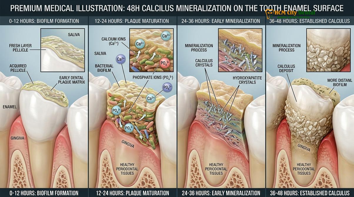 Clinical photography related to dental plaque vs tartar