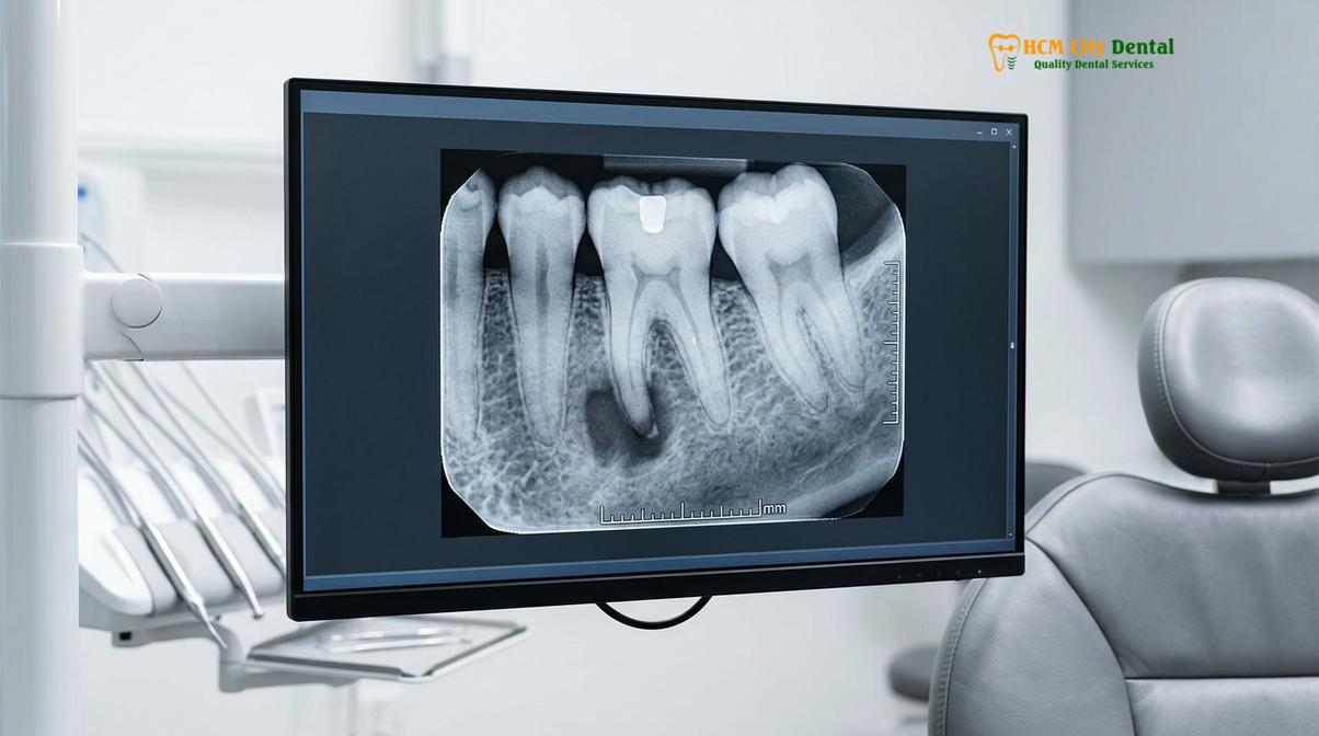 Clinical photography related to dental procedure apicoectomy