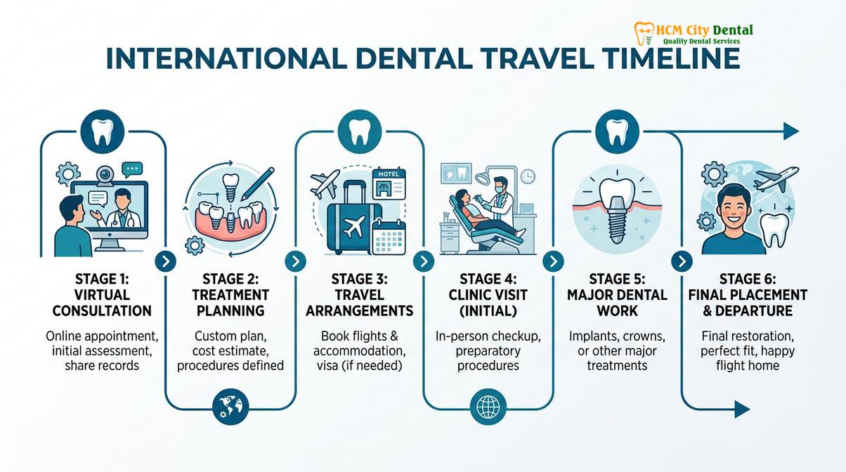 Visual illustration of dental savings for Australians Vietnam dental tourism