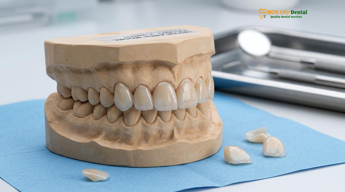 Visual illustration of dental tourism vietnam veneers