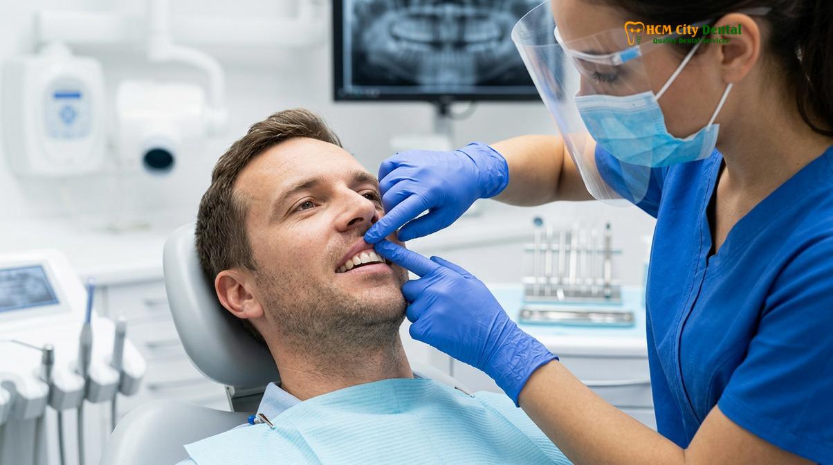 Visual description of dental trauma motorcycle accident vietnam
