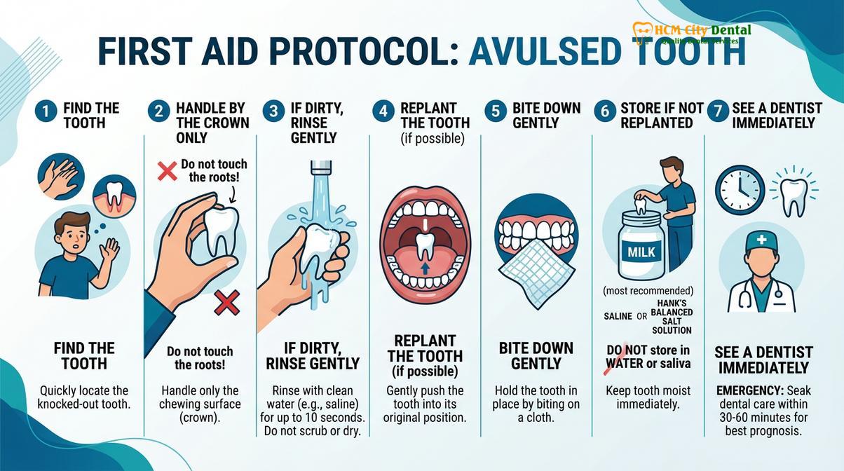 Summary diagram of dental trauma motorcycle accident vietnam