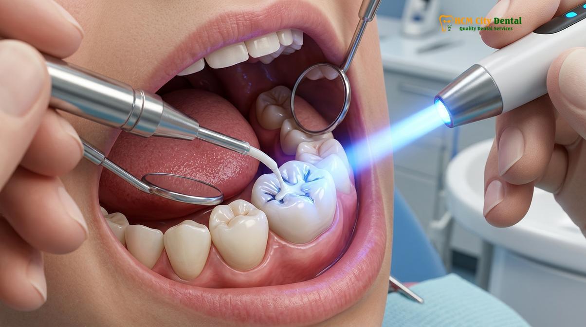 Clinical photography related to dental vacation saigon kids
