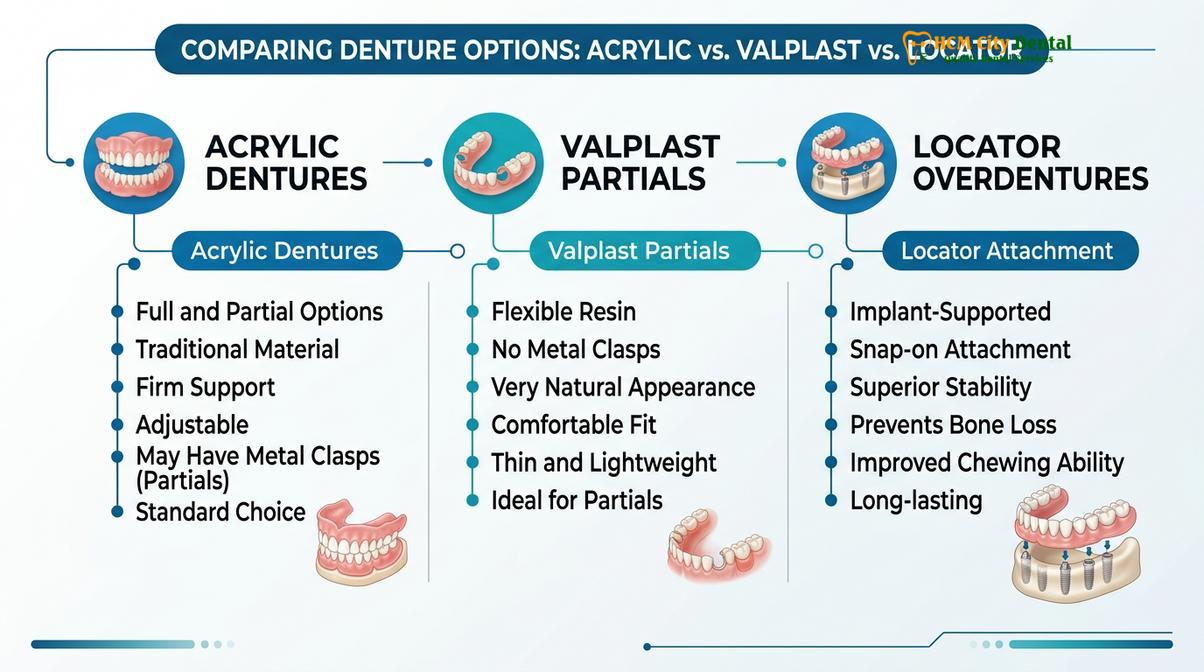Summary diagram of Denture Myths Debunked