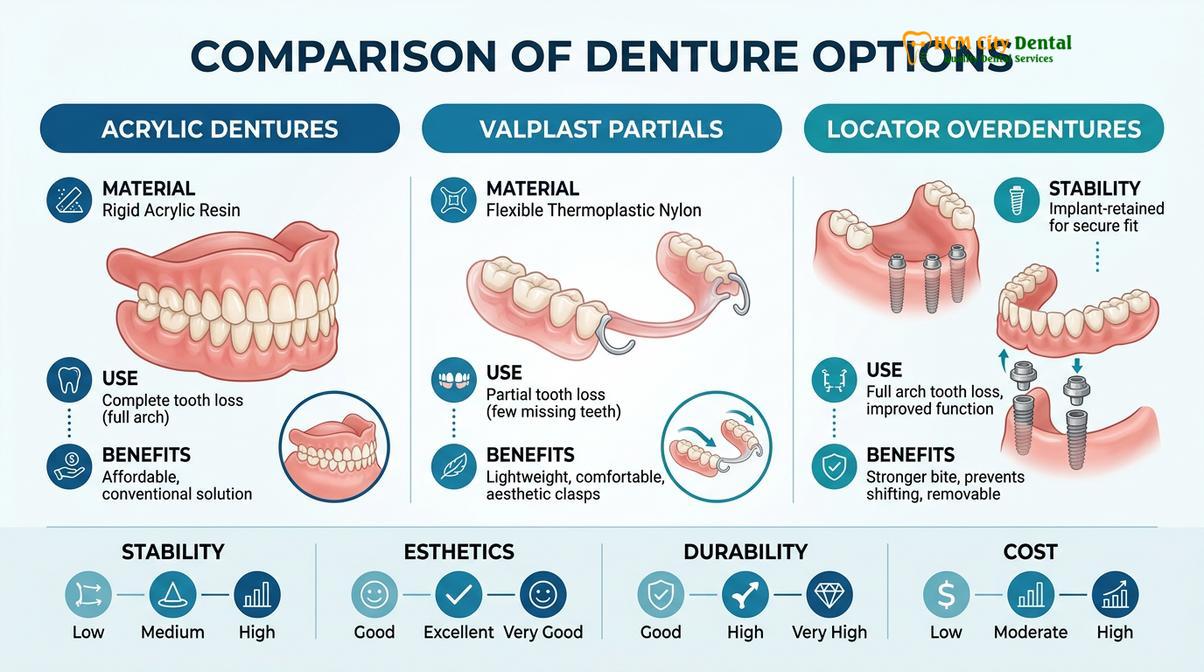Summary diagram of Denture Travel Itinerary Saigon