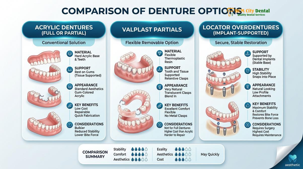 Summary diagram of Dentures Cost Vietnam vs New Zealand