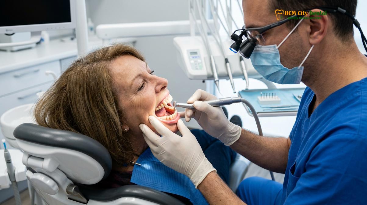 Clinical illustration of Dentures Cost Vietnam vs USA