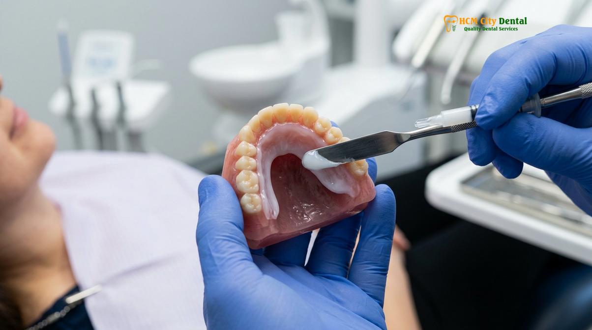 Visual description of Diabetic Dentures Gum Care
