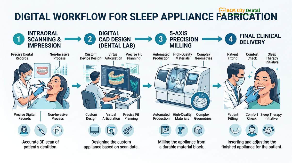 Summary diagram of digital scans sleep apnea