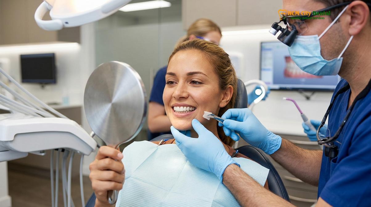 Visual description of digital smile design veneers