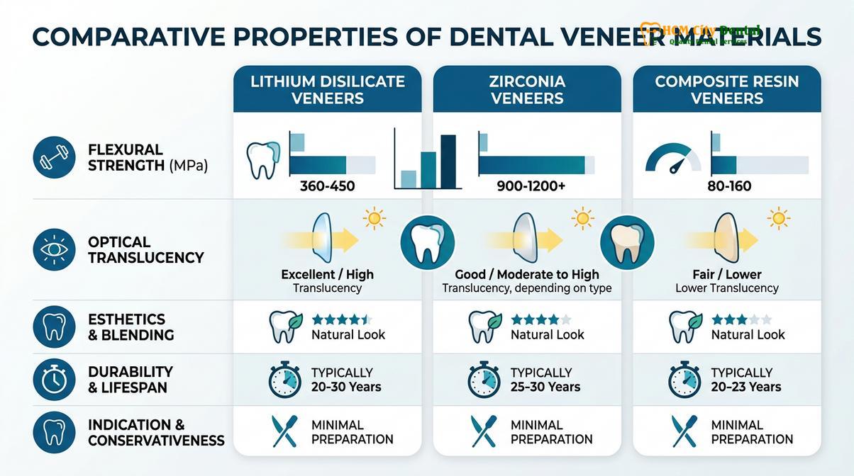 Summary diagram of digital smile design veneers