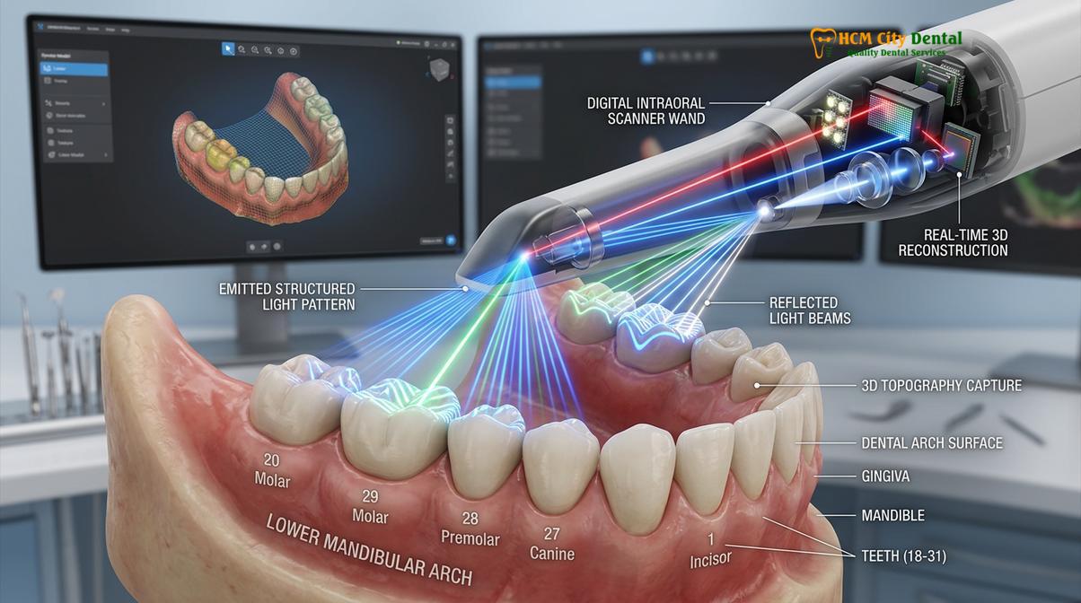 Visual description of digital vs physical retainer impressions
