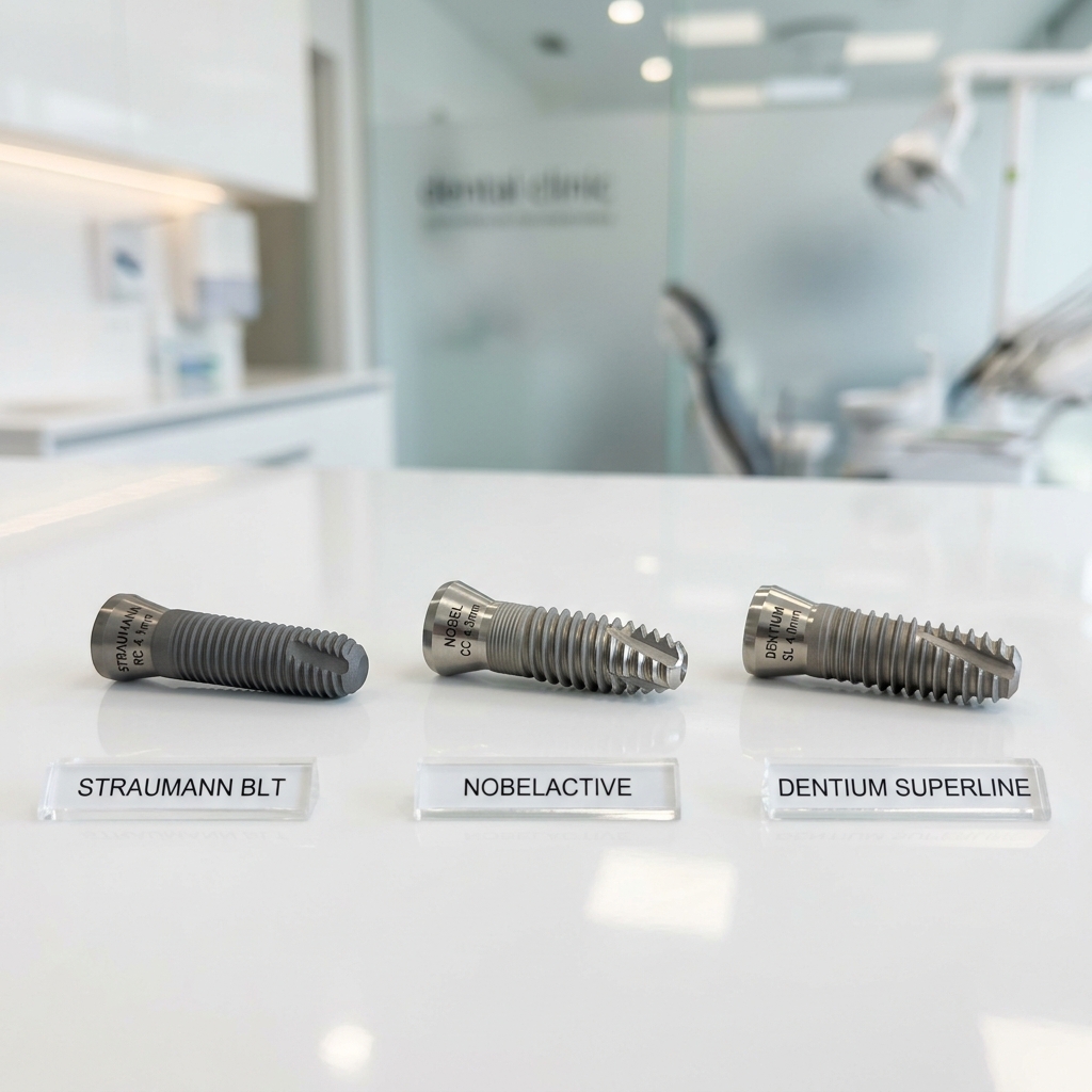 Nobel Biocare Active Implant fixture highlighting mechanical thread design