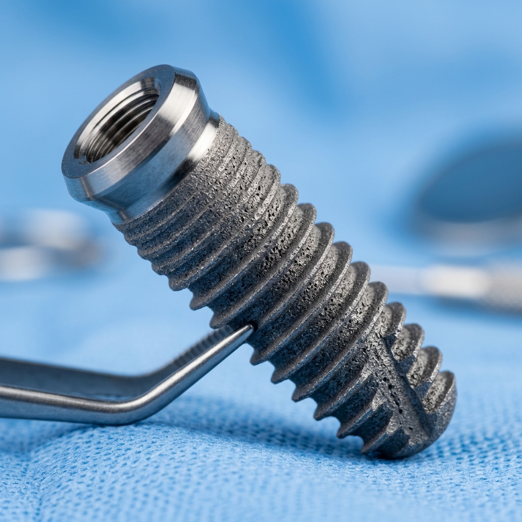 Straumann SLActive Implant Fixture showing hydrophilic surface