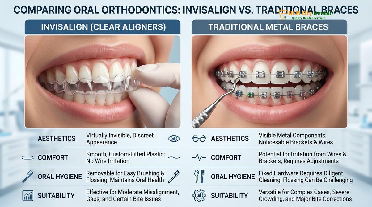 Visual description of does invisalign work as well as braces