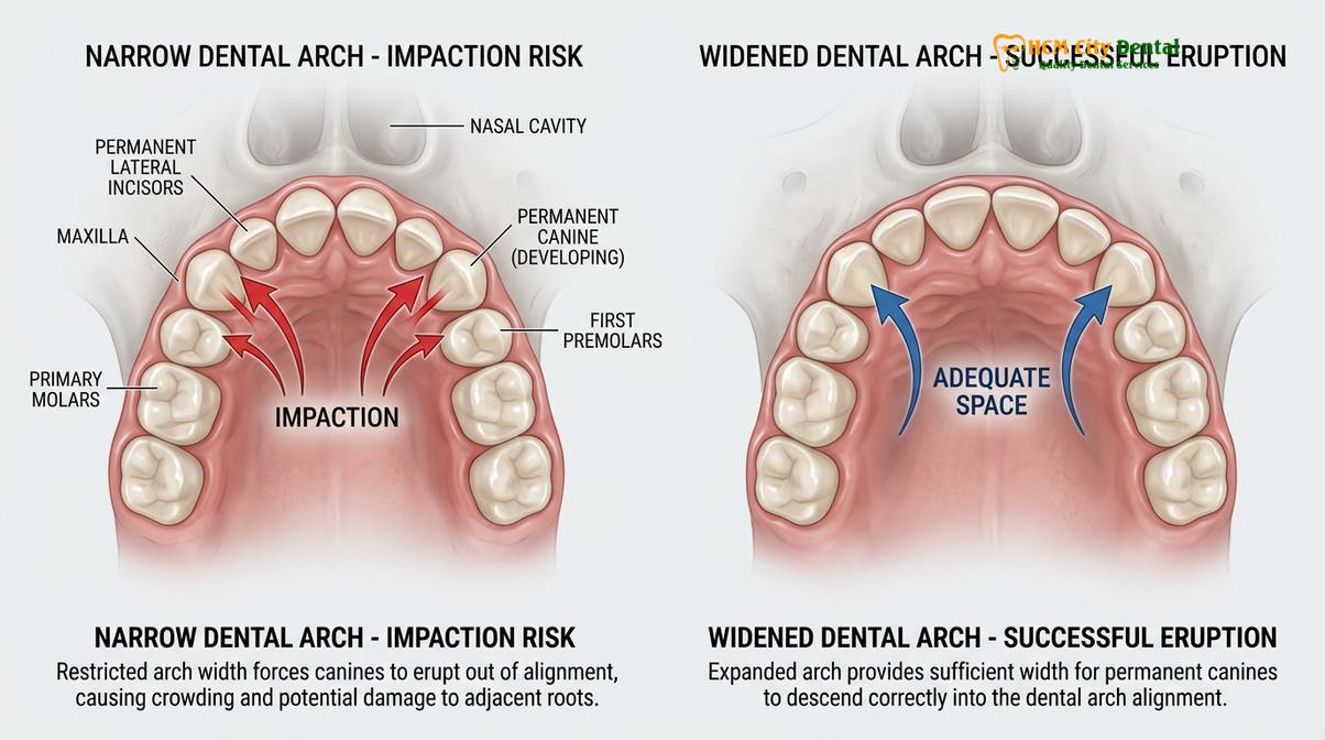 Visual illustration of palatal expander kids cost
