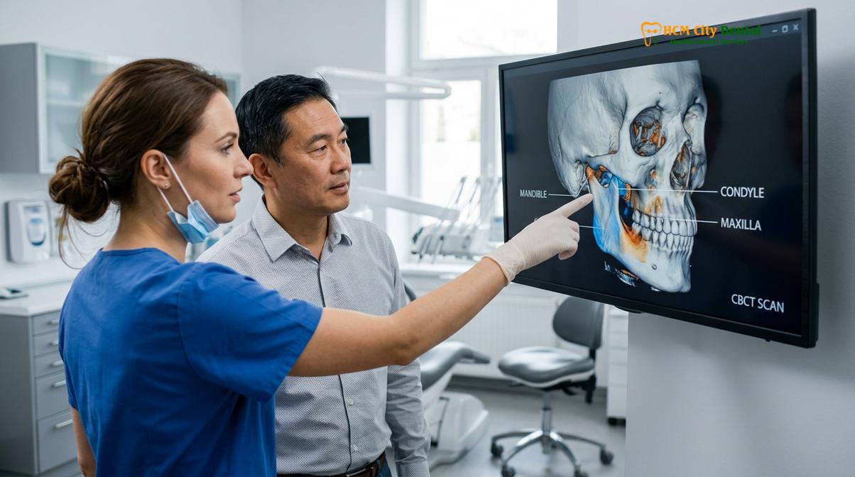 Visual description of english speaking dentist Ho Chi Minh City communication