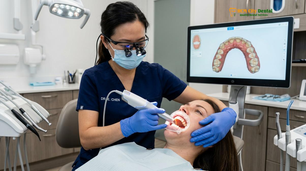 Clinical photography related to english speaking dentist ho chi minh city