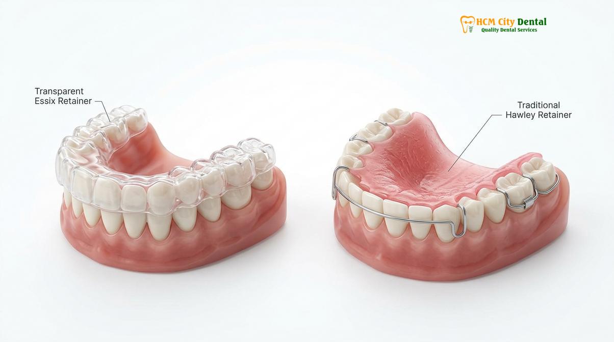 Visual illustration of English speaking dentist retainer replacement