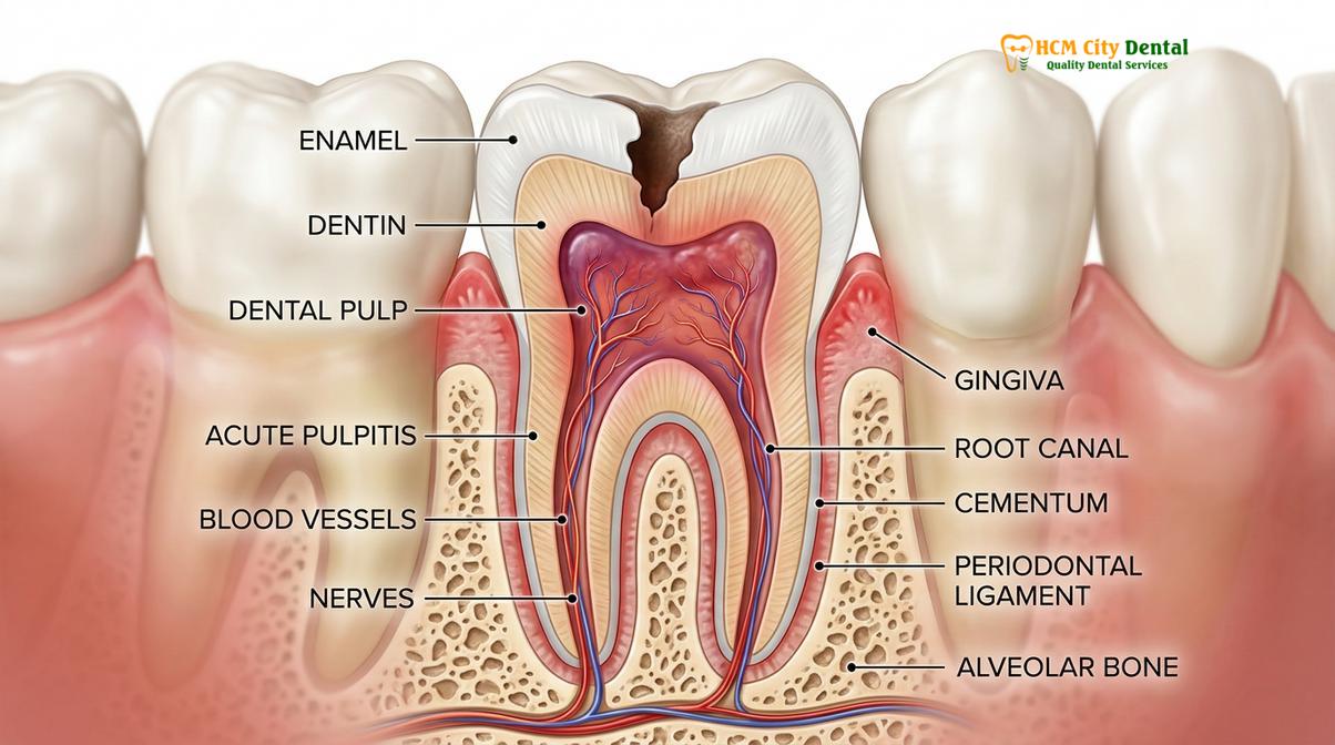 Clinical photography related to english speaking emergency dentist saigon