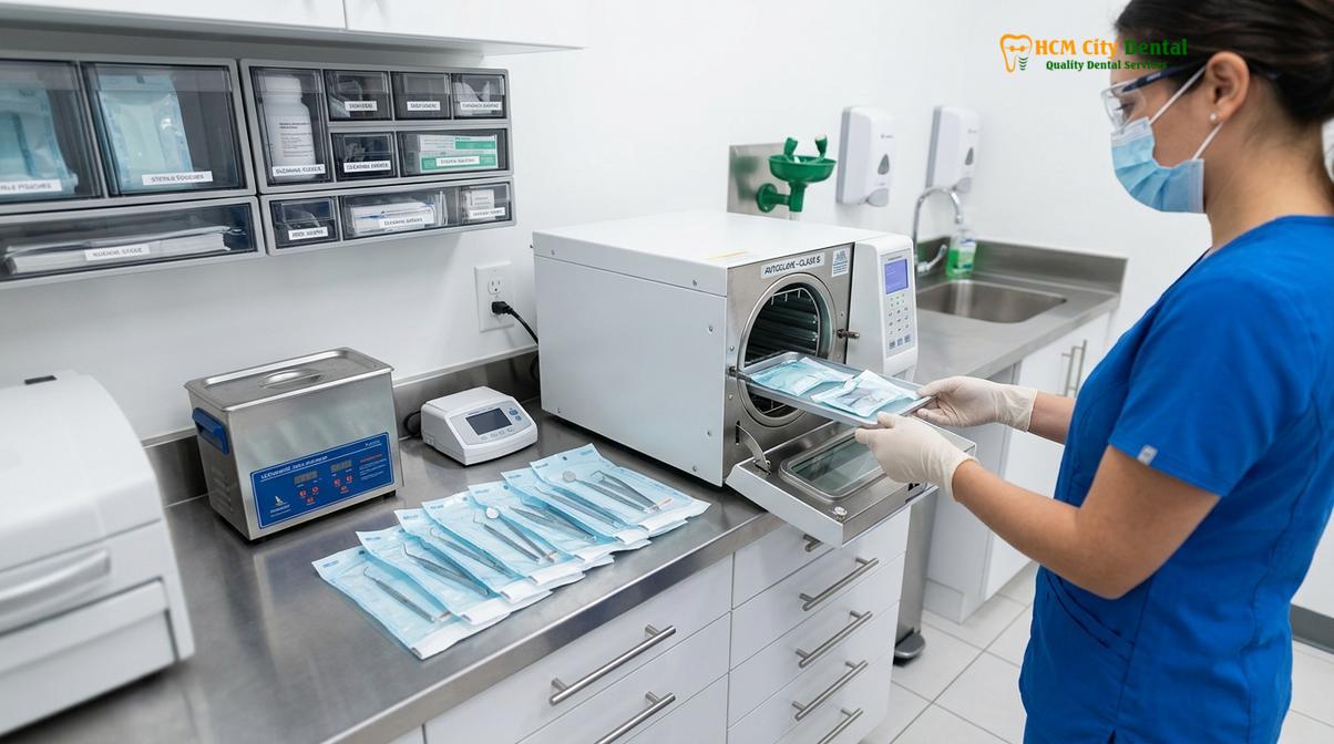 Visual description of english speaking emergency dentist saigon