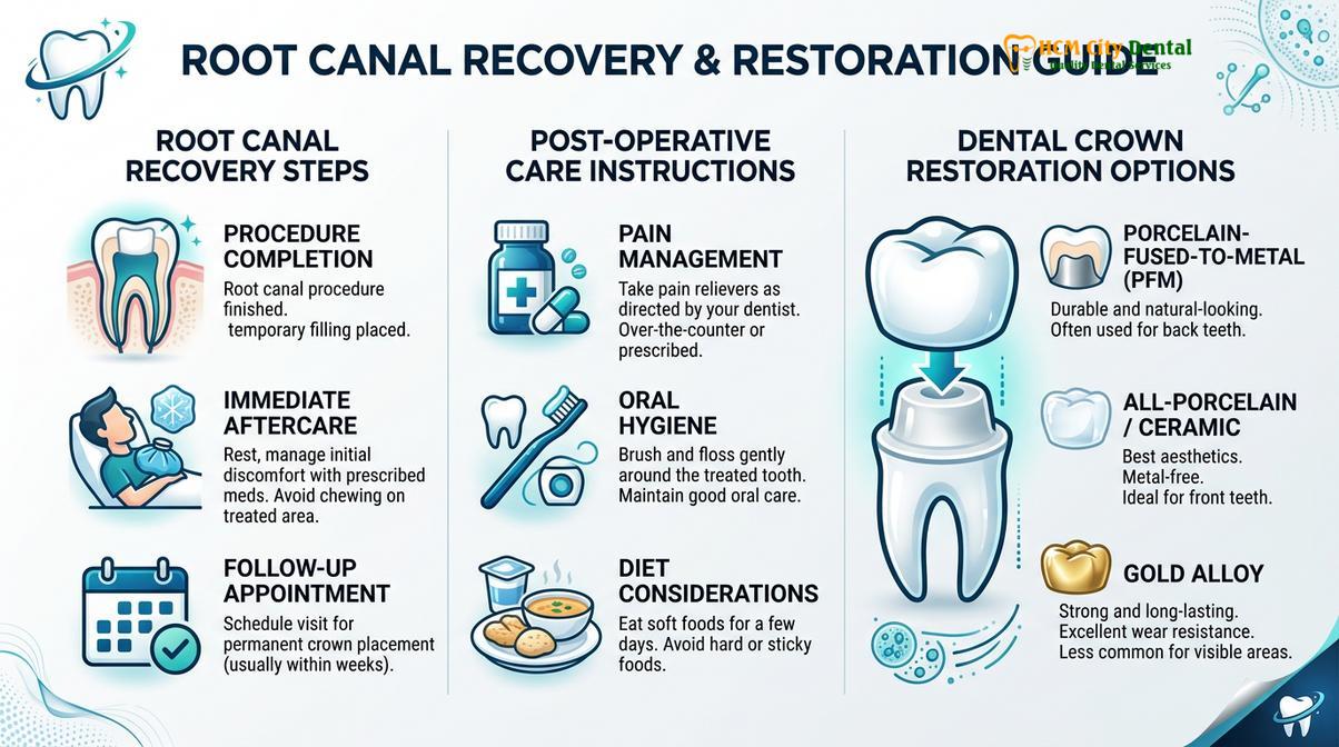 Summary diagram of English Speaking Endodontist Ho Chi Minh City