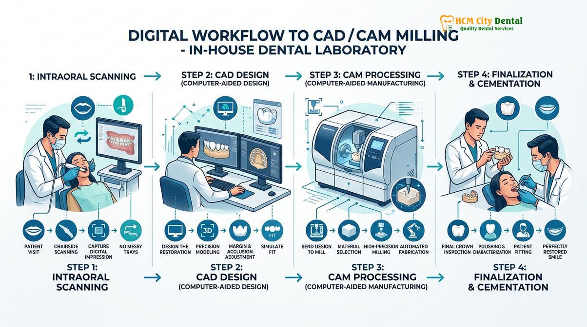 Summary diagram of Prosthodontist Ho Chi Minh City