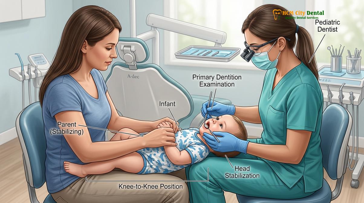 Clinical photography related to prepare child first dental visit