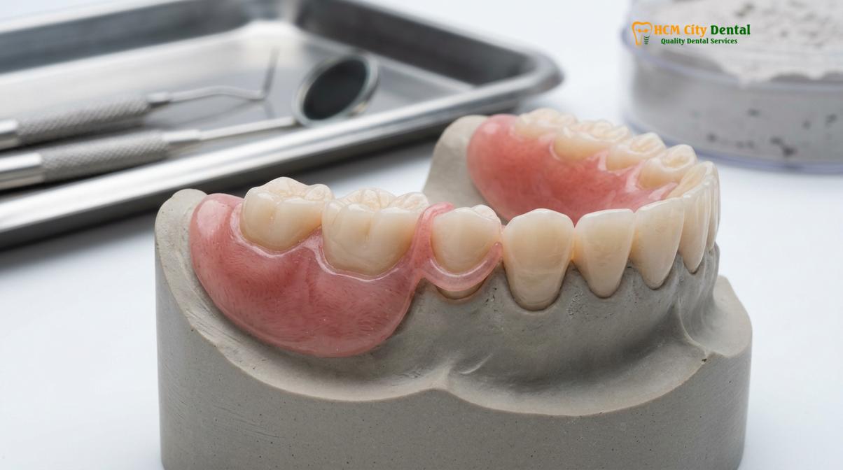 Clinical photography related to Flexible Partials vs Acrylic Dentures