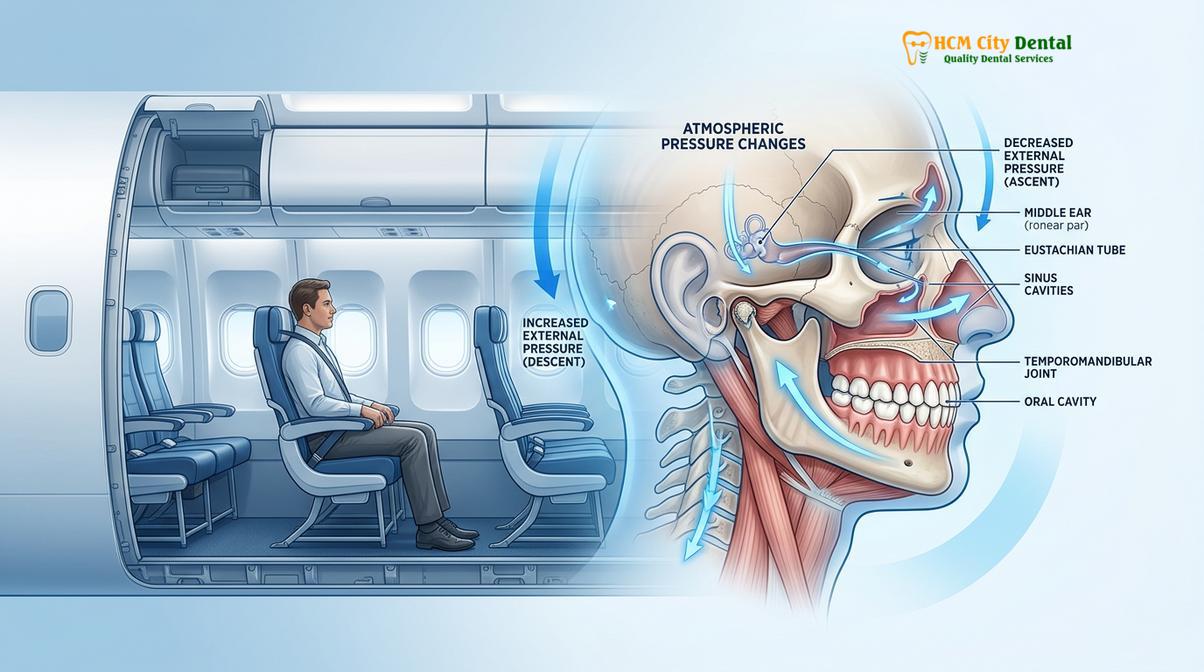 Clinical photography related to Flying After Braces Adjustment Air Pressure