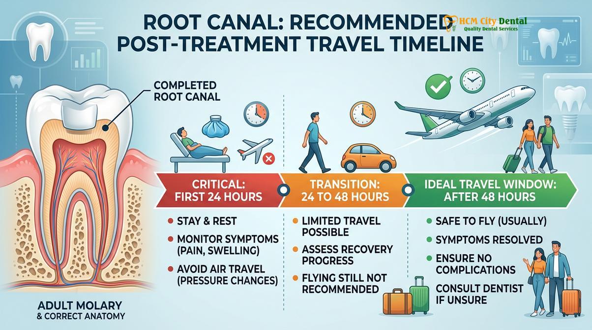 Visual description of Flying After a Root Canal